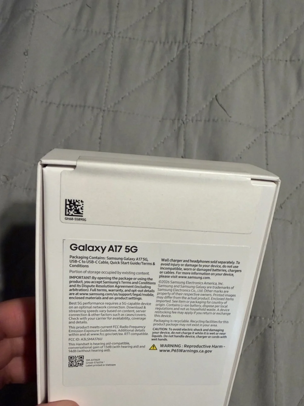 Samsung Galaxy A17 5G 128GB - Black - UNLOCKED FOR ANY CELL PHONE PROVIDER!!!